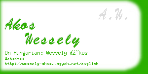 akos wessely business card